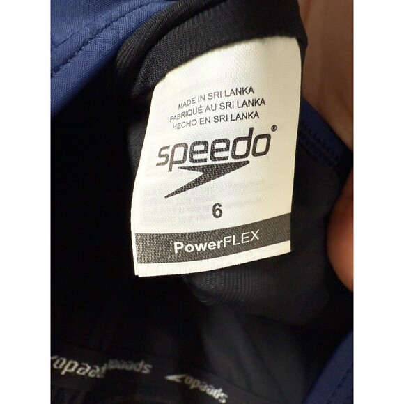 SPEEDO Women's Conservative Ultraback PowerFLEX One-piece Swimsuit Size 6 Navy - Picture 8 of 12